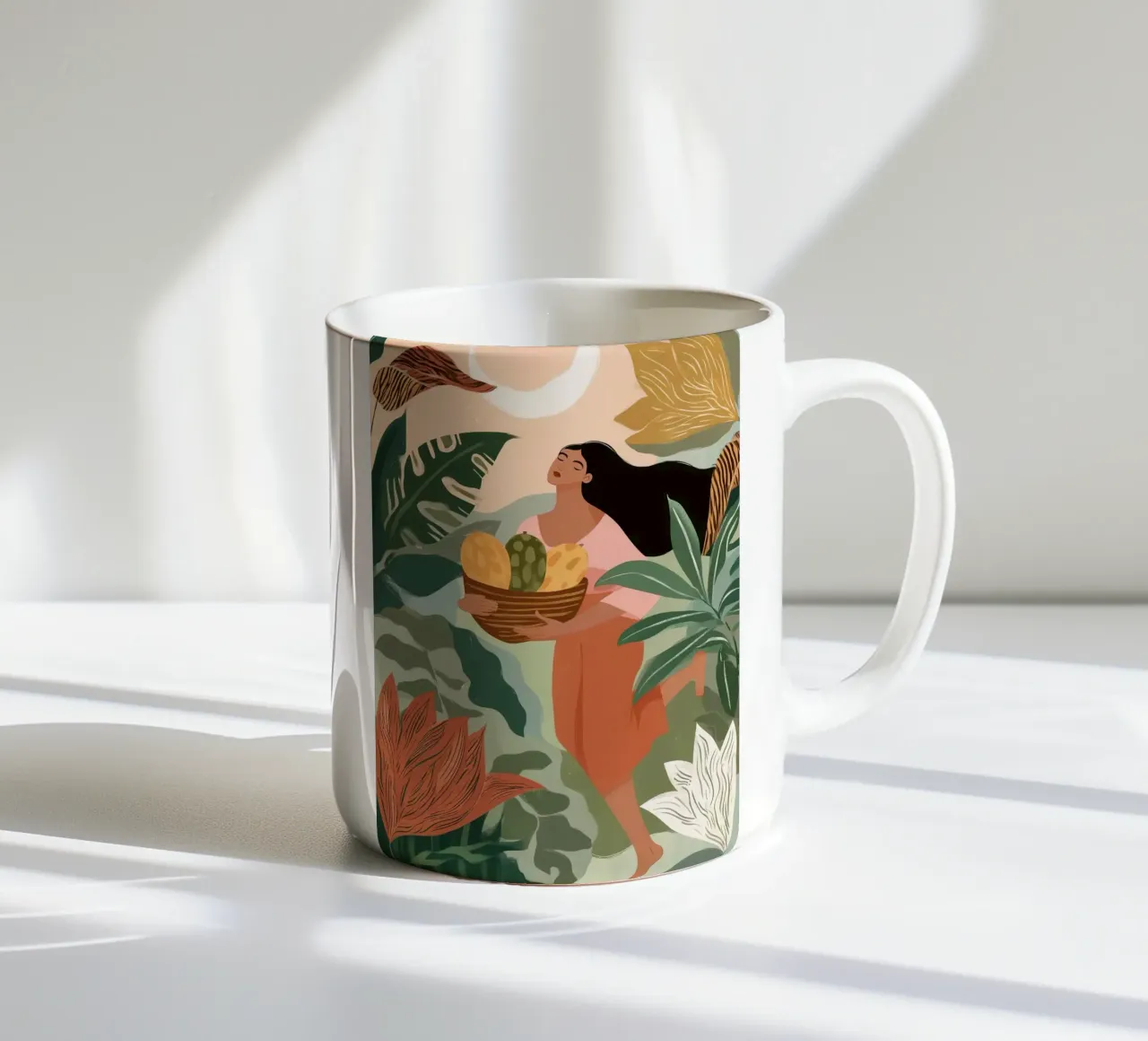 She Rises from the Garden Moon tazza in ceramica da Clara August