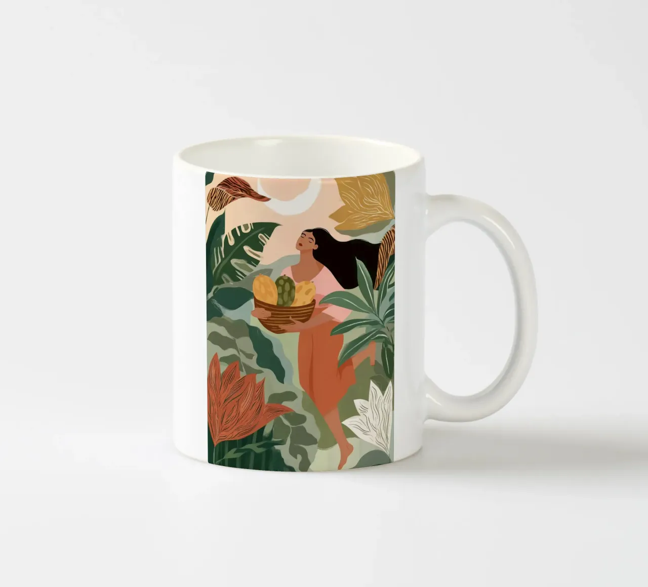 She Rises from the Garden Moon tazza in ceramica da Clara August