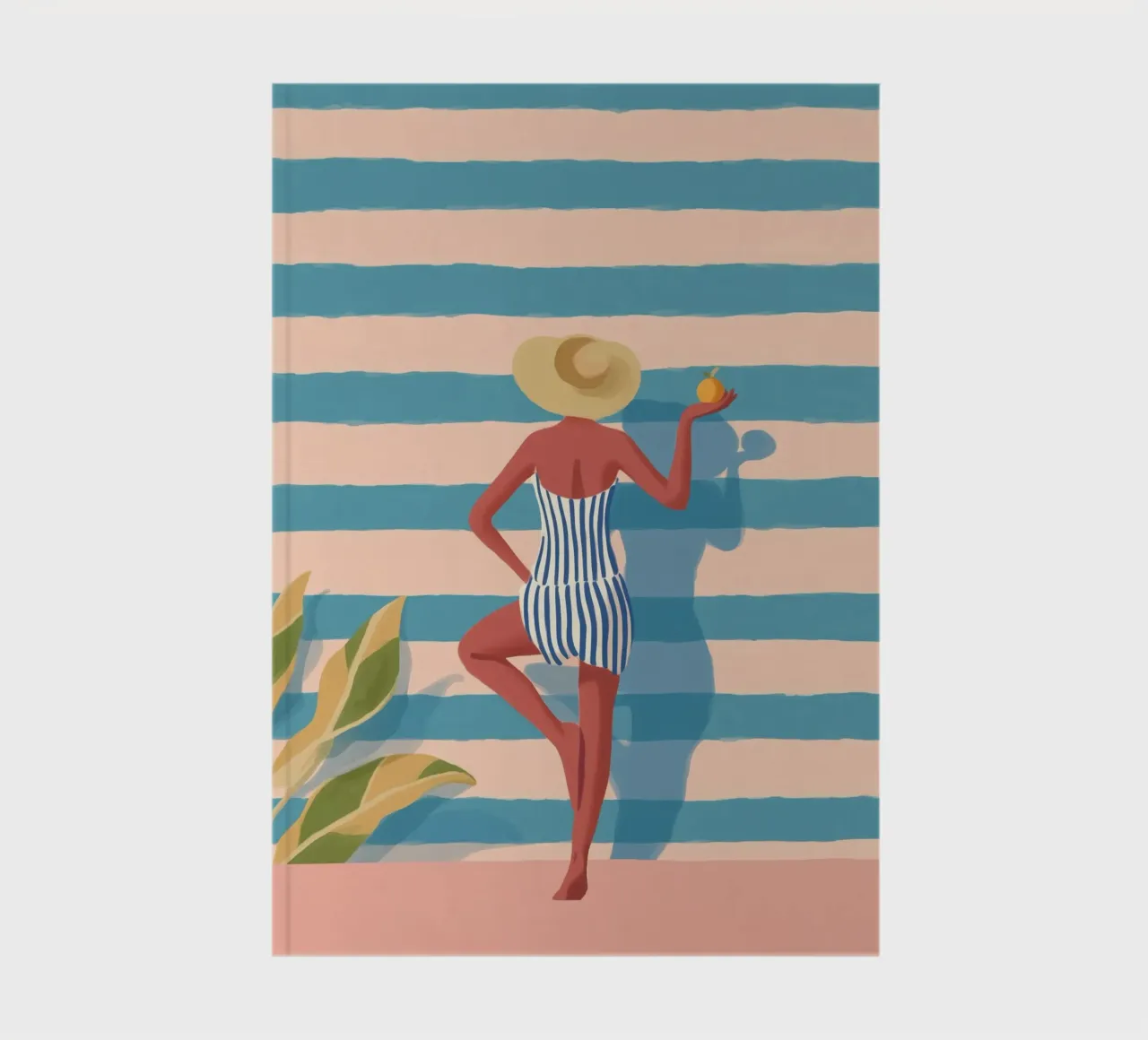 Citrus & Stripes notebook by Clara August