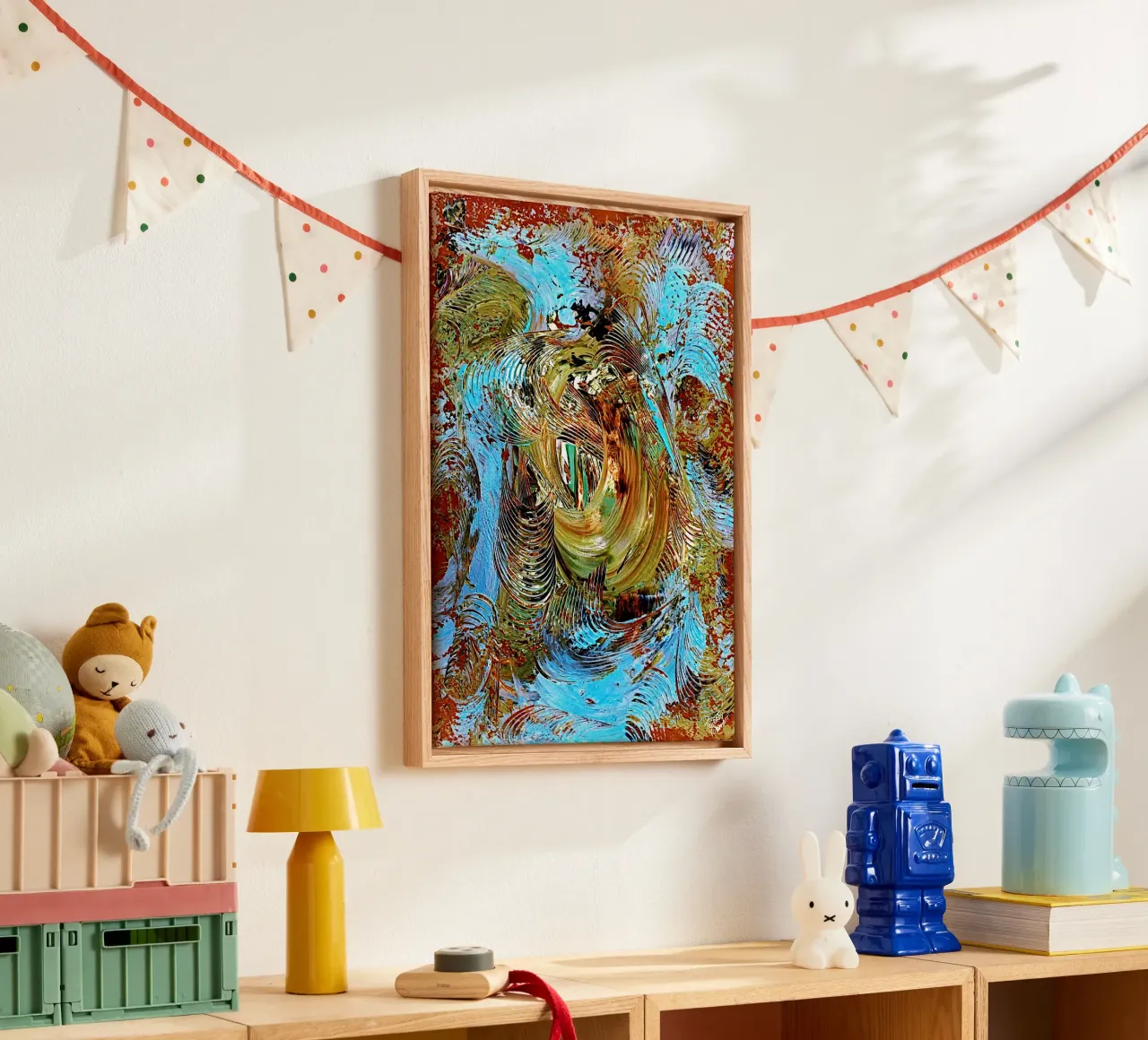 IDEAL GIFT 63 invers tela con Cornice a cassetta da Thierry Vobmann Abstract painting