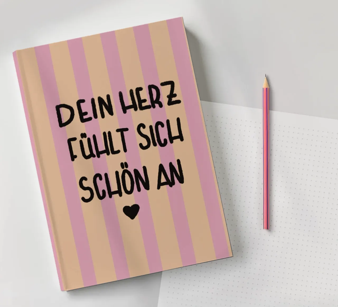 Dein Herz fühlt sich schön an notebook by litt&lines
