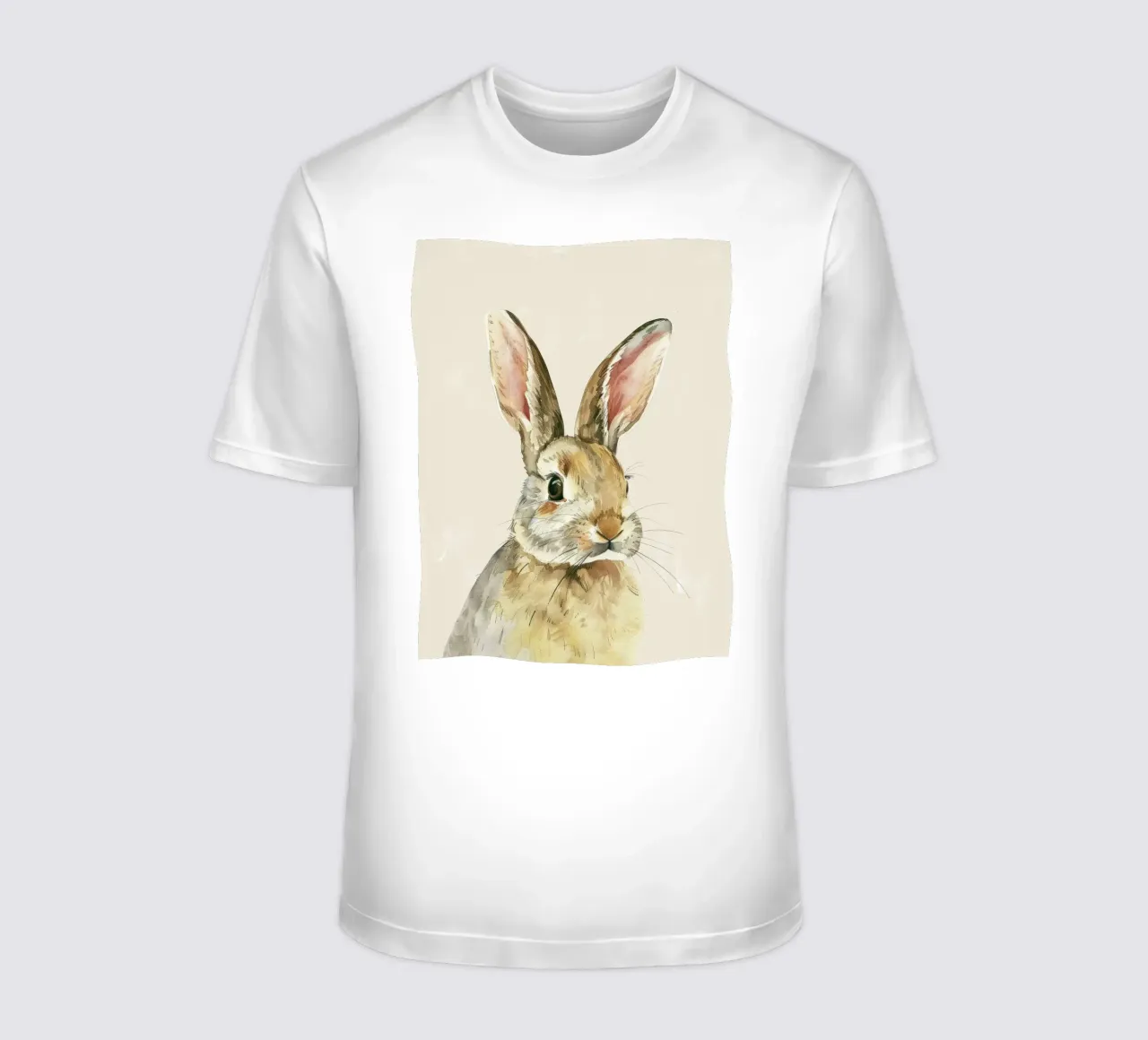 Coniglio che mostra caratteristiche dettagliate innocenza e fascino t-shirt da DesignDoodle