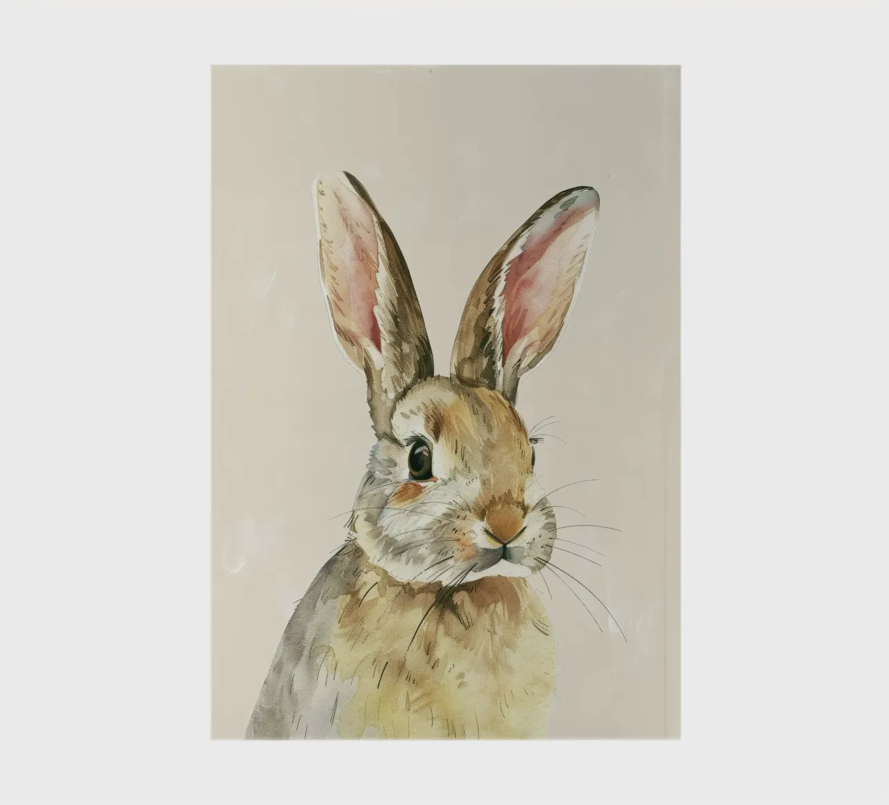 Rabbit showcasing detailed features innocence and charm notebook by DesignDoodle