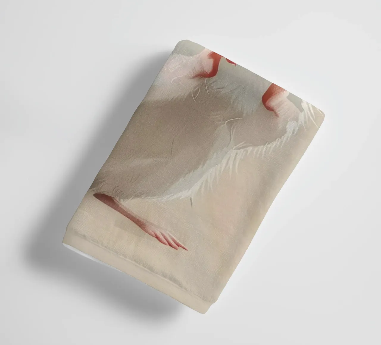 Curious mouse stands upright in a light environment towel by DesignDoodle