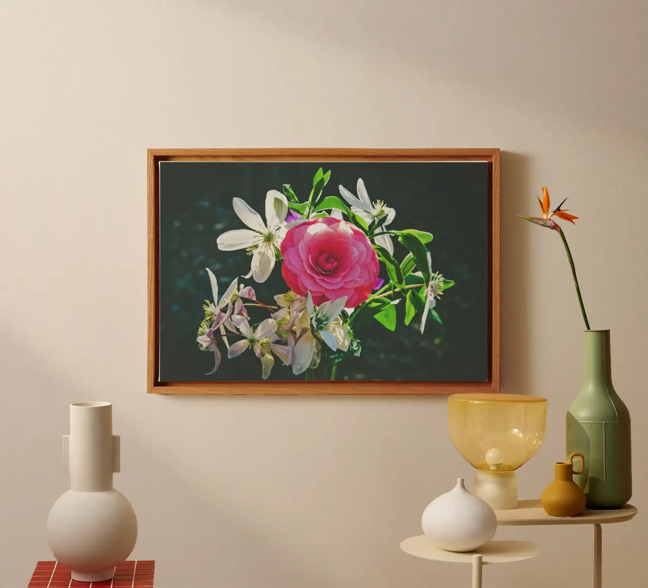 Poesia in fiore selvaggio tela con Cornice a cassetta da PhotoVibe Decor