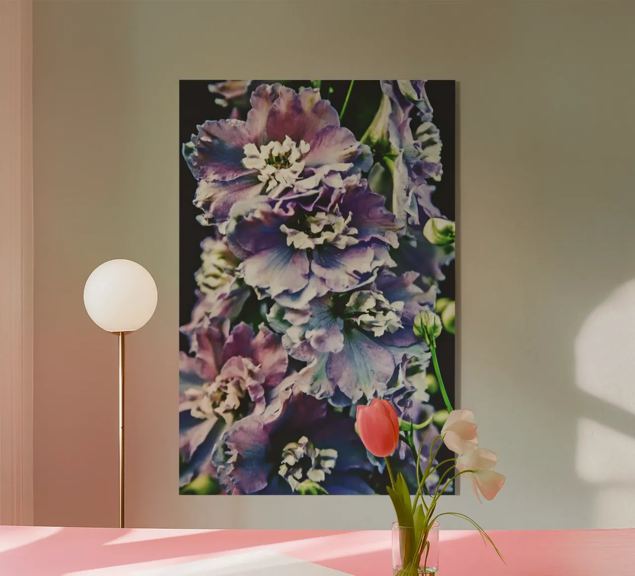 Wild Bloom Poetry acrylic glass by PhotoVibe Decor