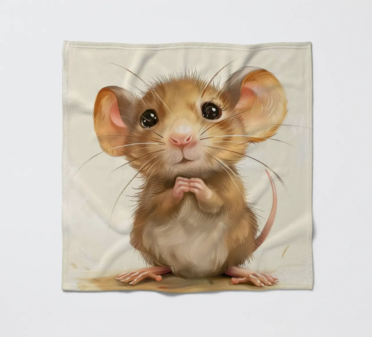 Topo marrone timido coperta in pile da DesignDoodle