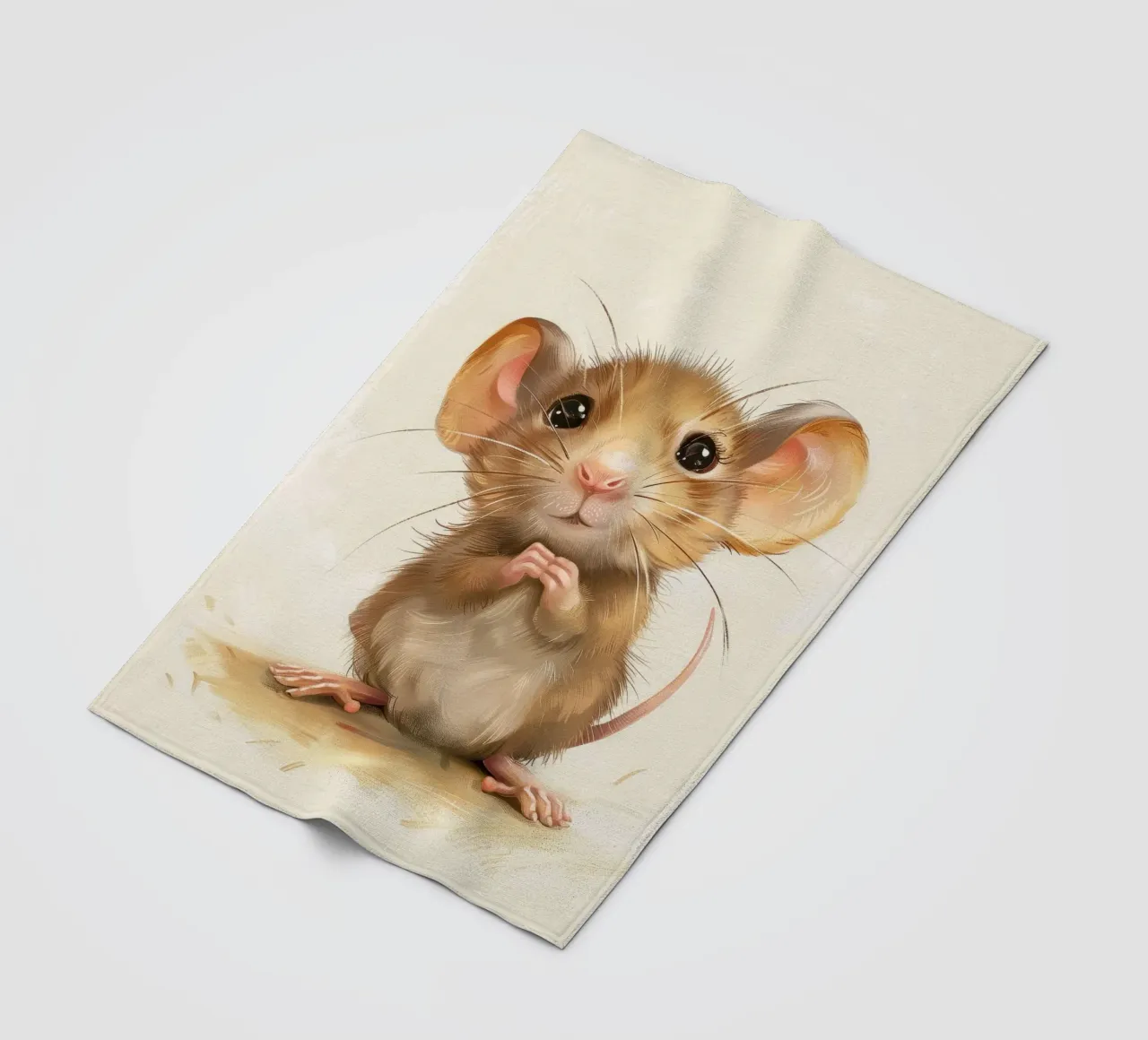 Topo marrone timido coperta in pile da DesignDoodle
