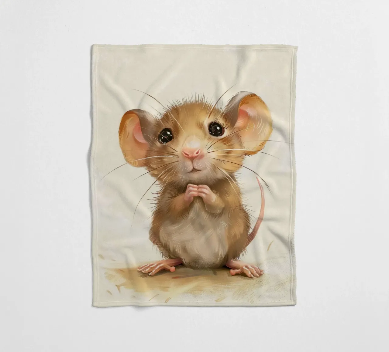 Topo marrone timido coperta in pile da DesignDoodle