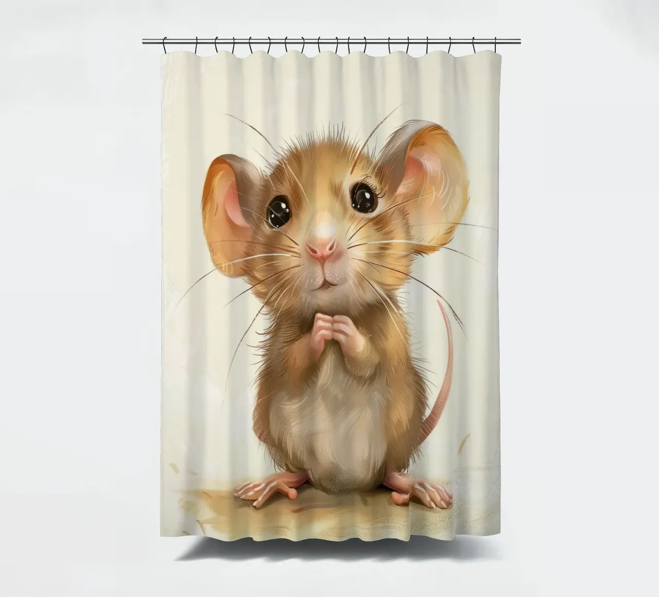Topo marrone timido tenda da doccia da DesignDoodle