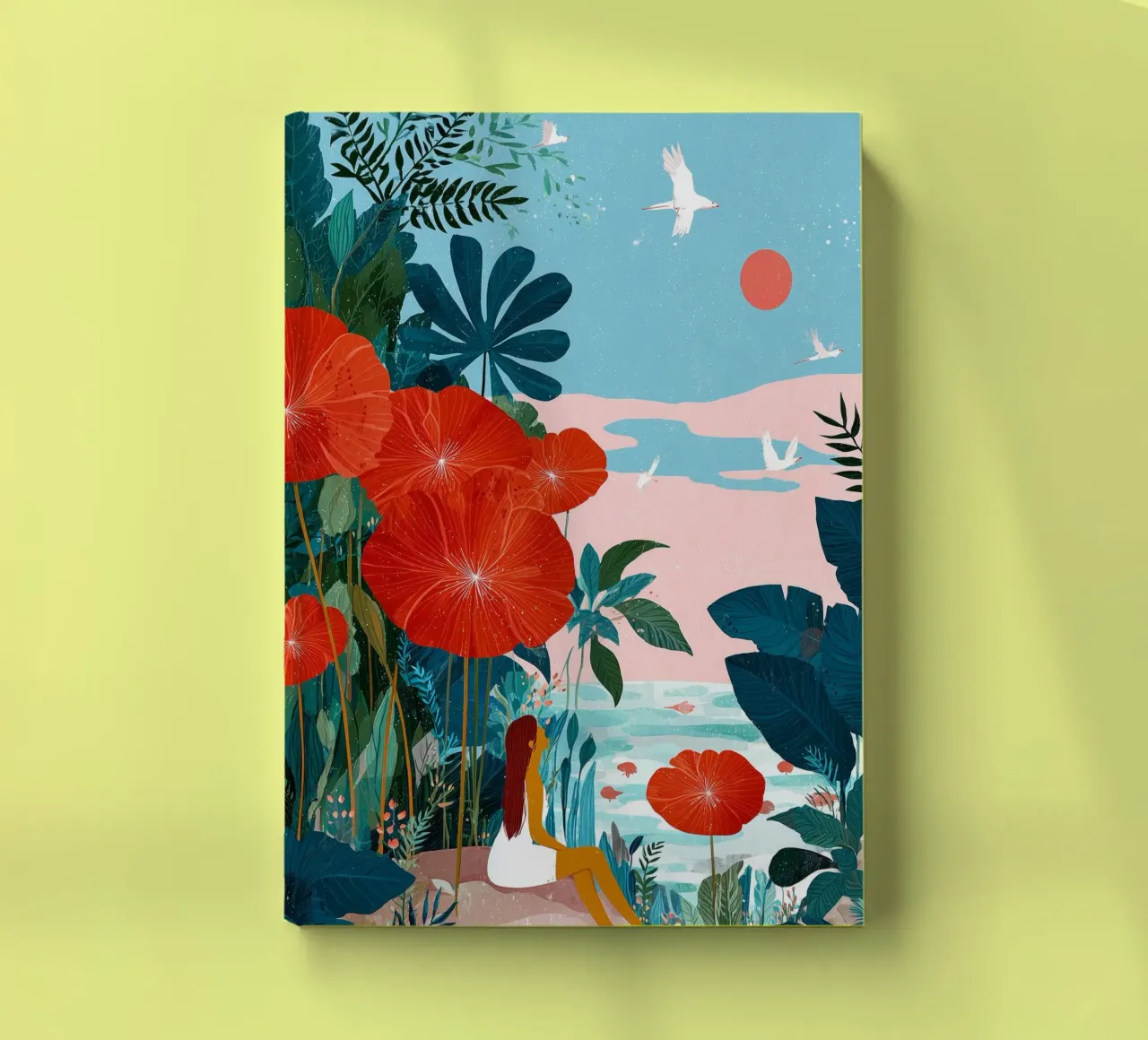 Where the Red Flowers Grow notebook by Clara August