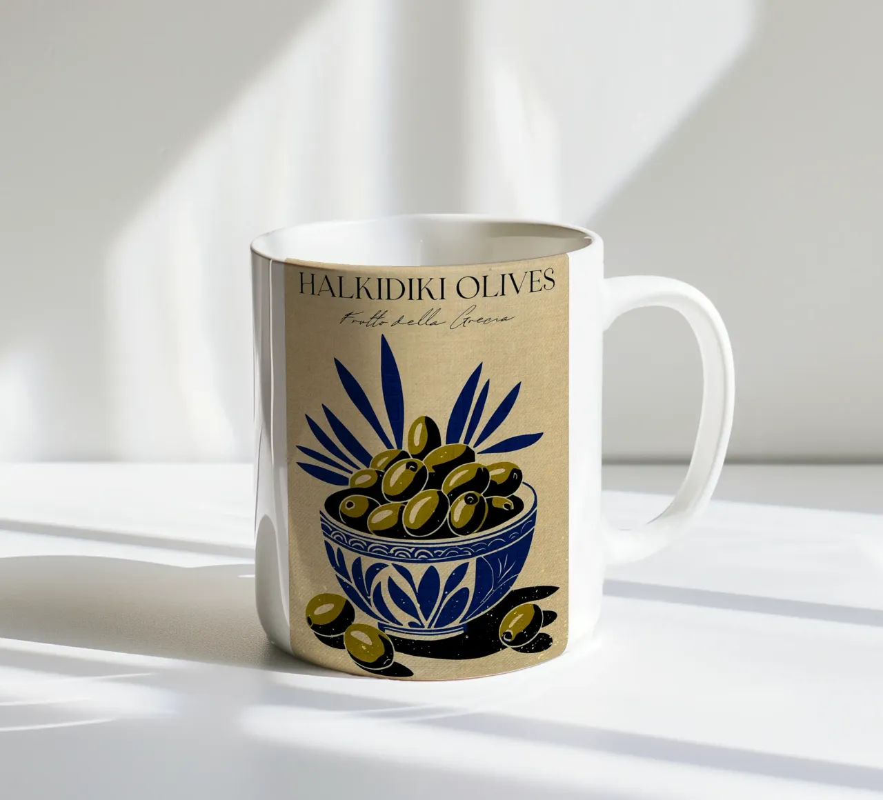 Olive della Calcidica tazza in ceramica da Providence Mbabazi Studio