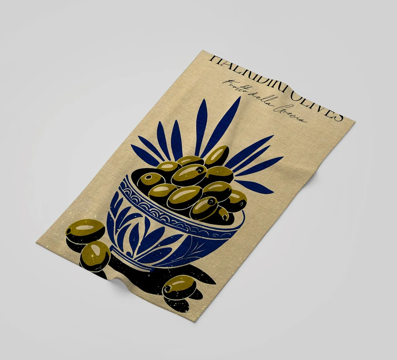 Olive della Calcidica telo mare da Providence Mbabazi Studio