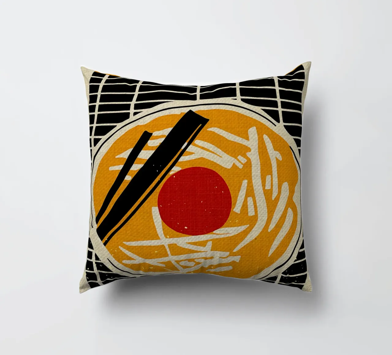 Giappone Ramen Art cuscino da Providence Mbabazi Studio