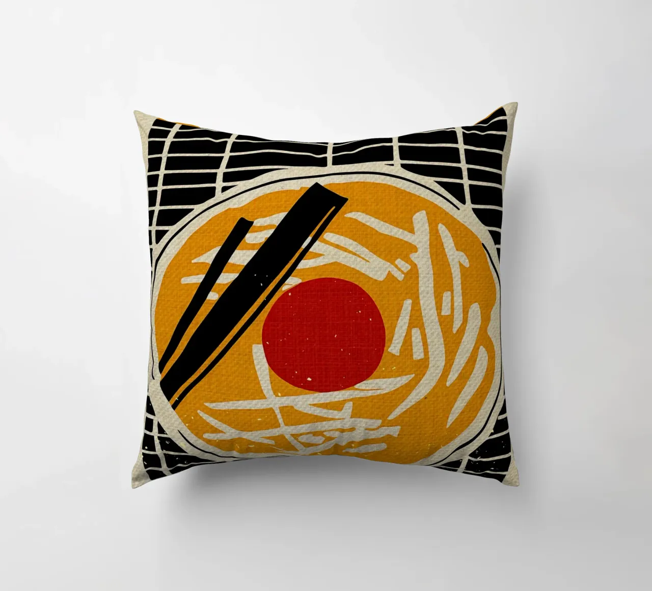 Giappone Ramen Art cuscino da Providence Mbabazi Studio