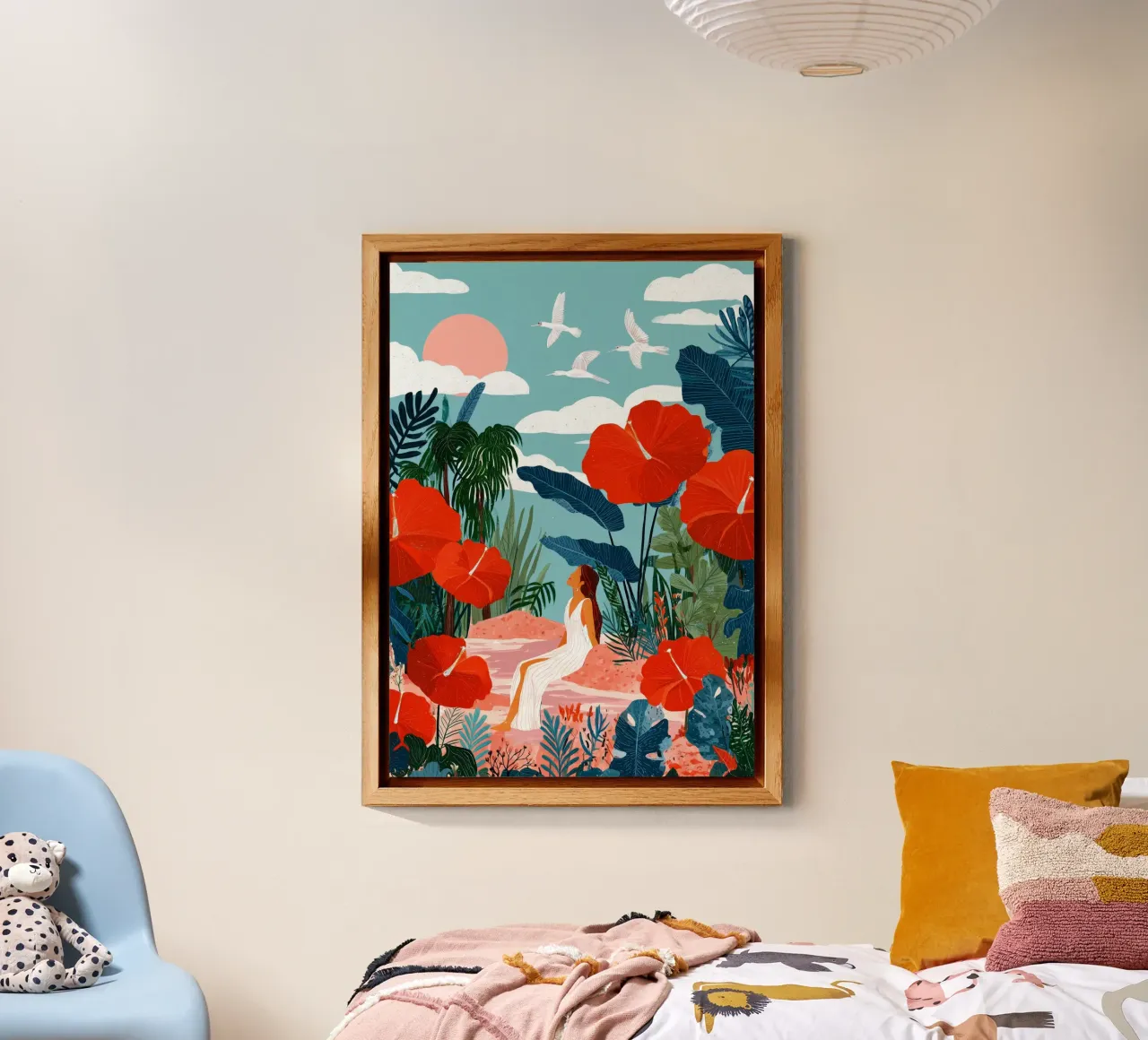 Beneath Hibiscus Skies alluminio dibond da Clara August