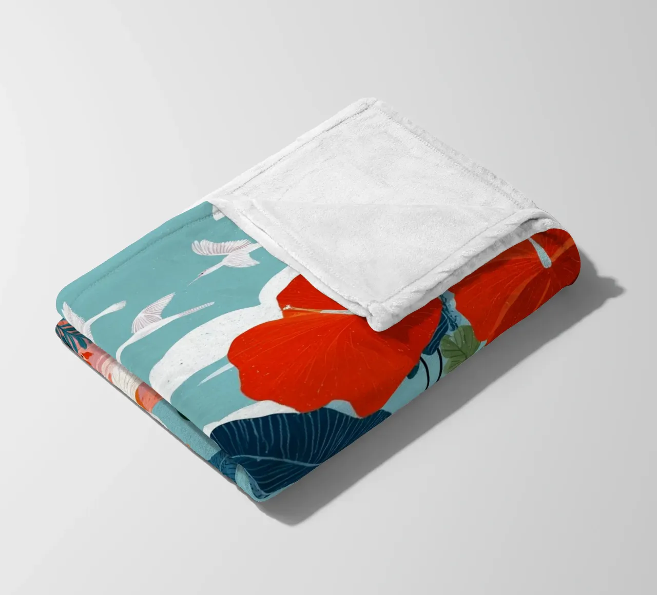 Beneath Hibiscus Skies Fleecedecke von Clara August