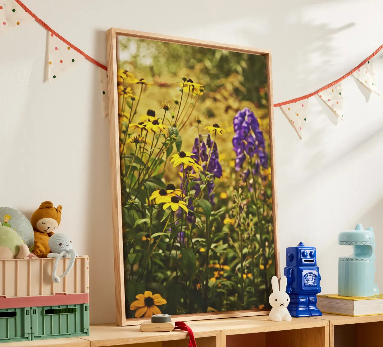 Poesia in fiore selvaggio tela con Cornice a cassetta da PhotoVibe Decor