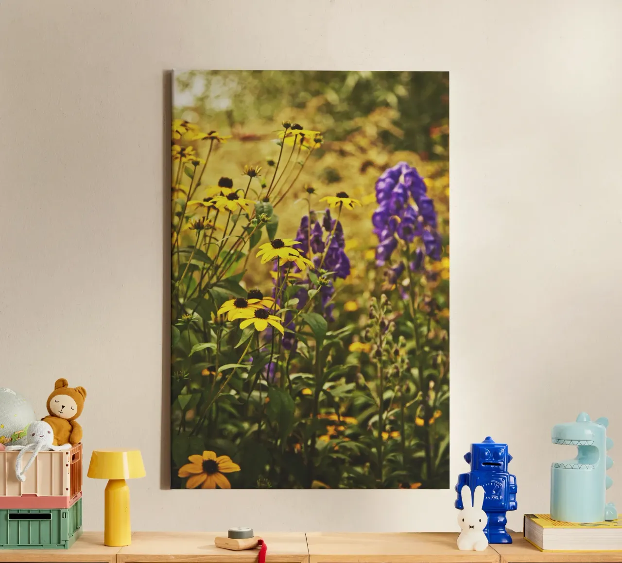 Poesia in fiore selvaggio tela con Cornice a cassetta da PhotoVibe Decor