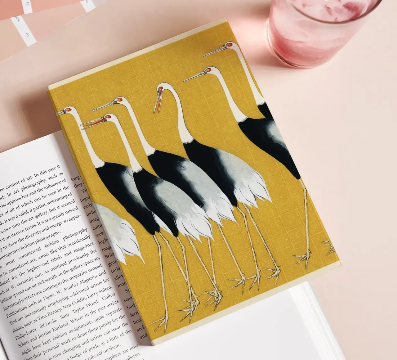 Flock of Japanese Red Crown Cranes by Ogata Korin notebook by Art History