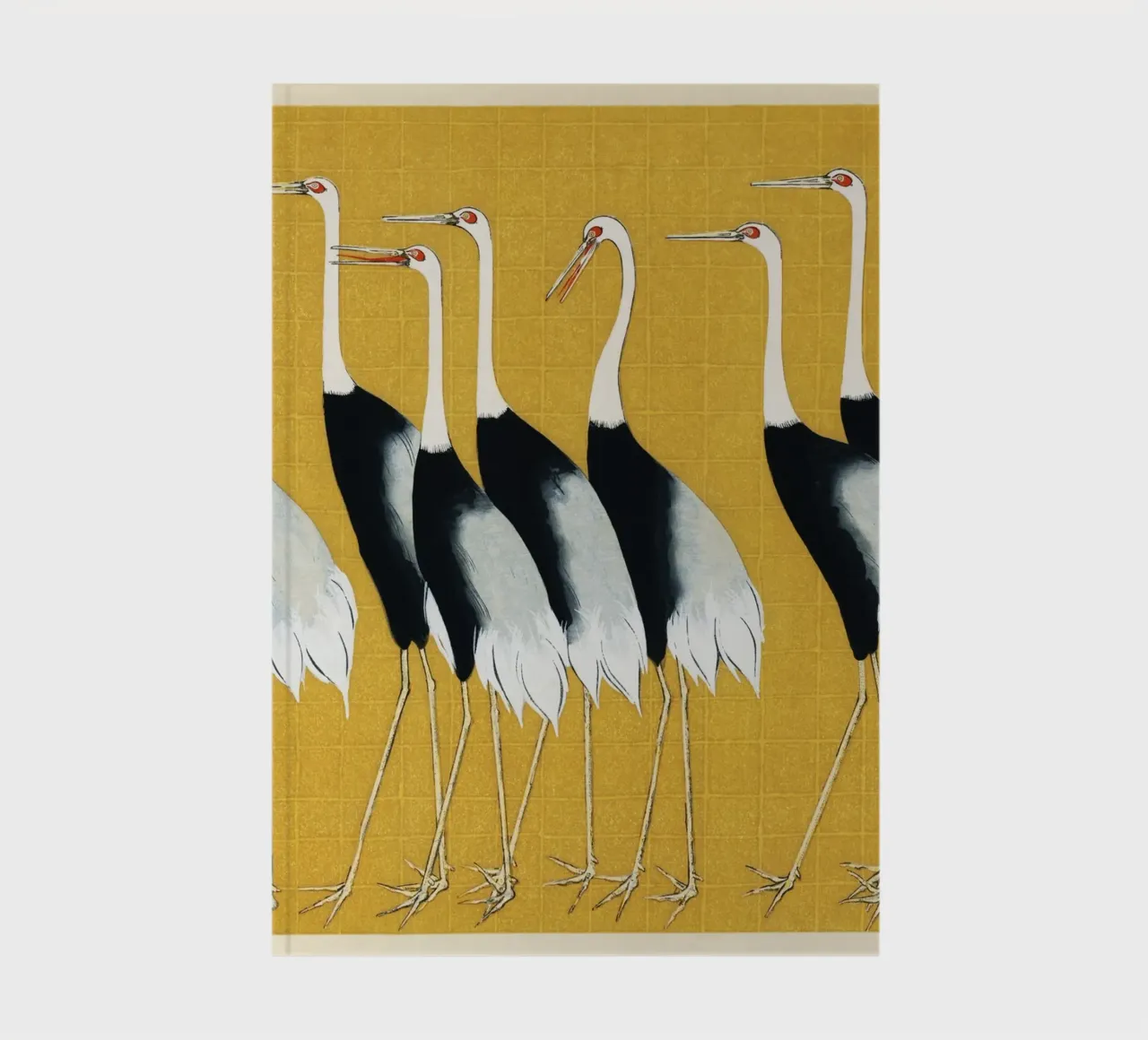 Flock of Japanese Red Crown Cranes by Ogata Korin notebook by Art History