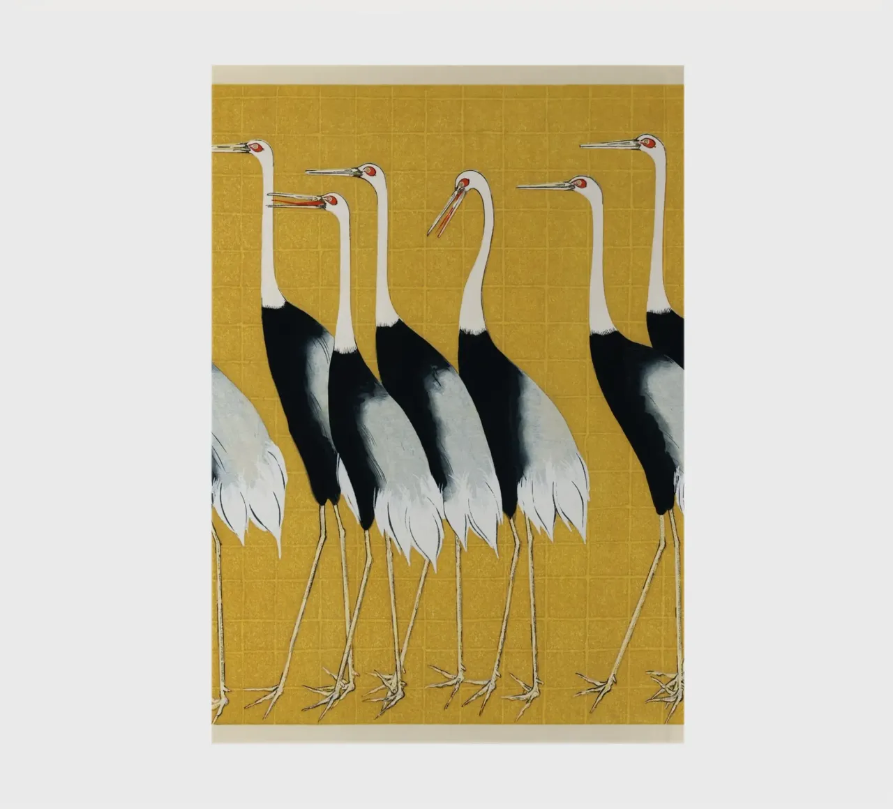 Flock of Japanese Red Crown Cranes by Ogata Korin notebook by Art History