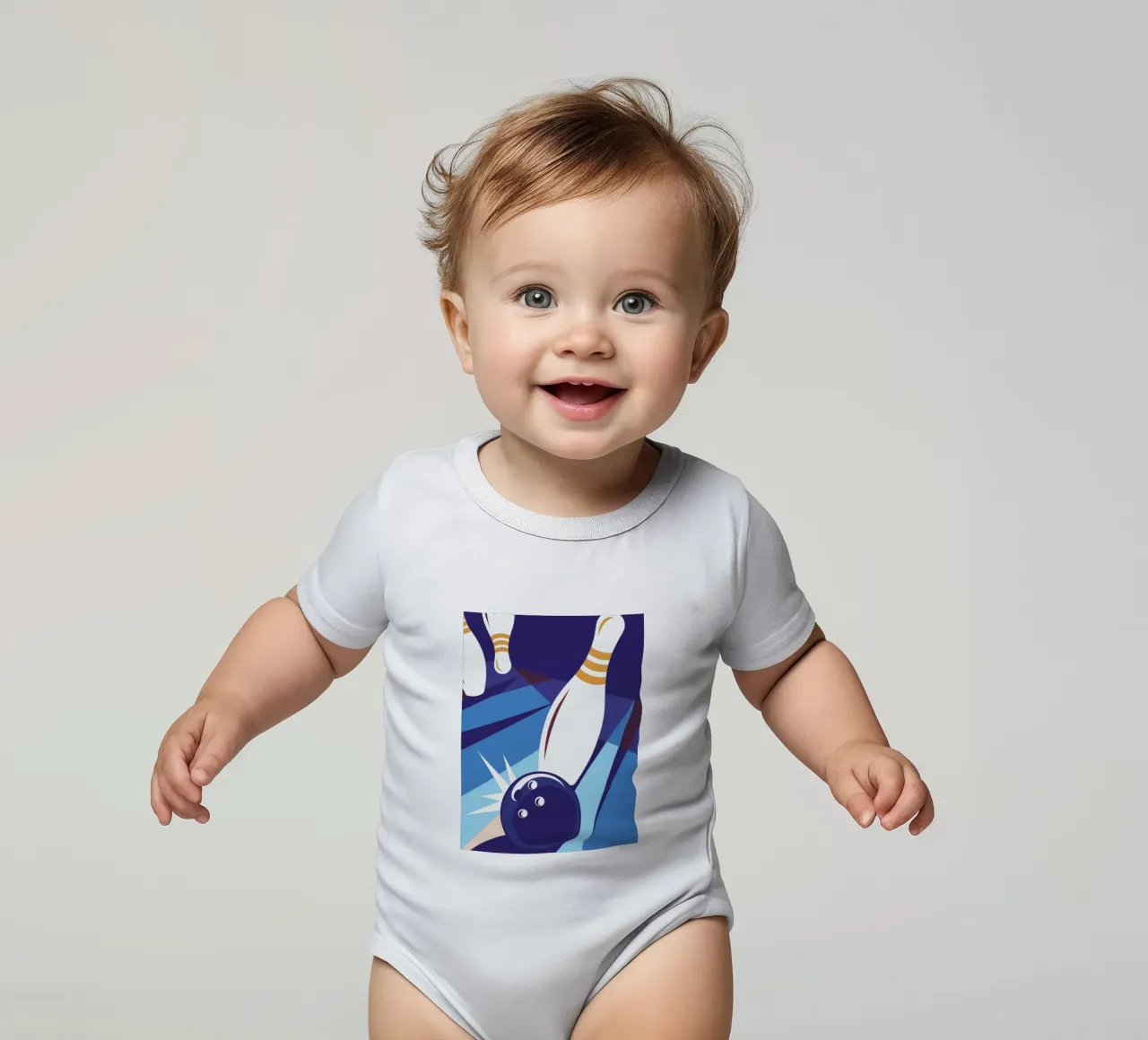 Giocare a bowling body neonato maniche corte da STORE PRESENCE