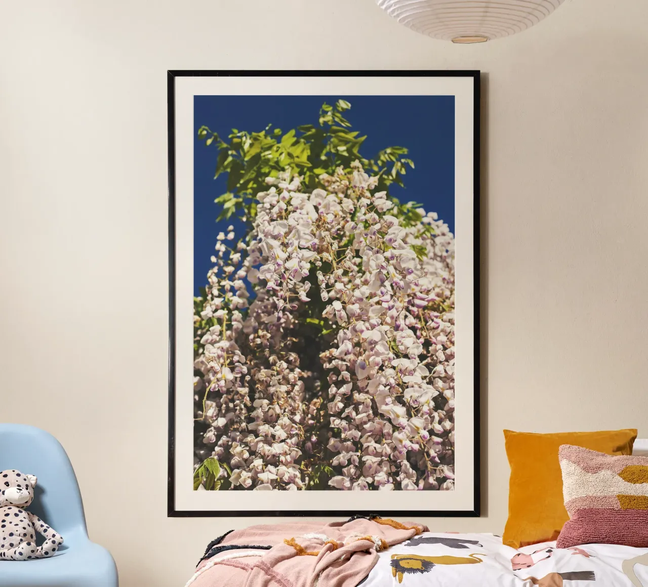 Poesia in fiore selvaggio poster con telaio in alluminio da PhotoVibe Decor