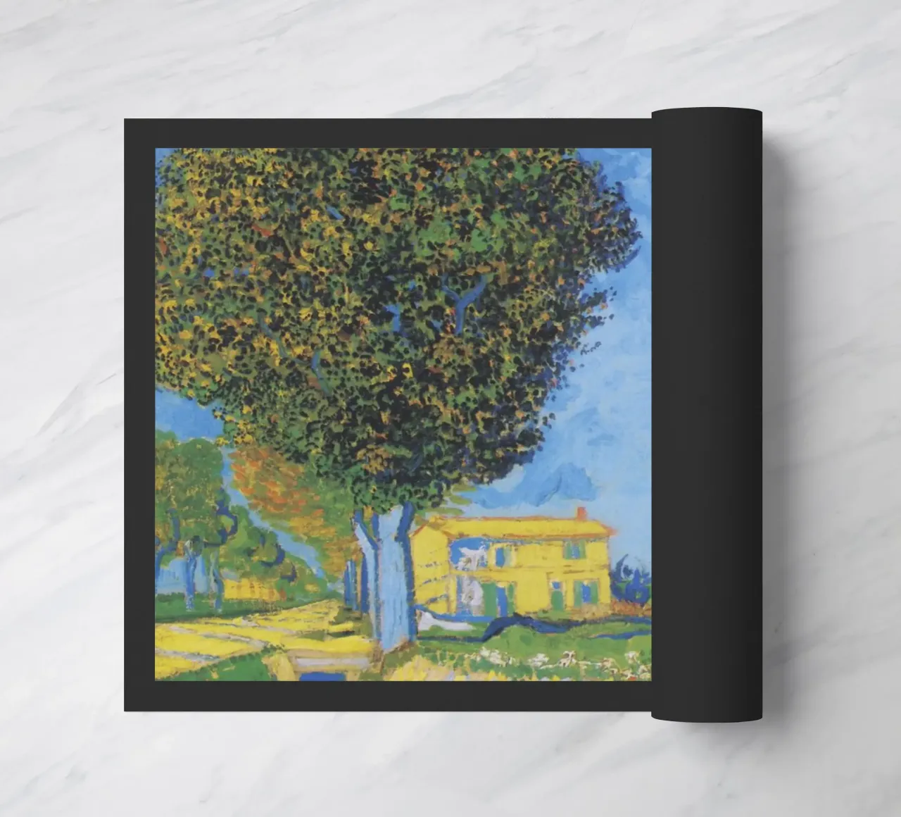 Viale di Arles con le case di Vincent van Gogh zerbino da Art History