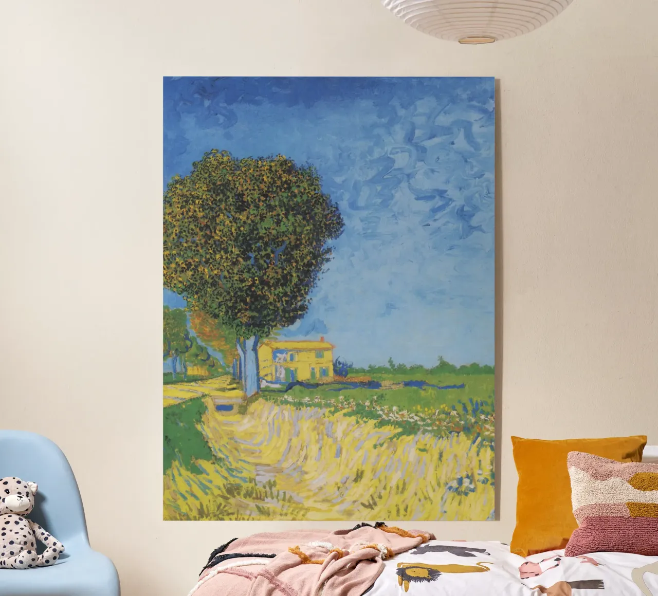 Viale di Arles con le case di Vincent van Gogh plexiglass da Art History
