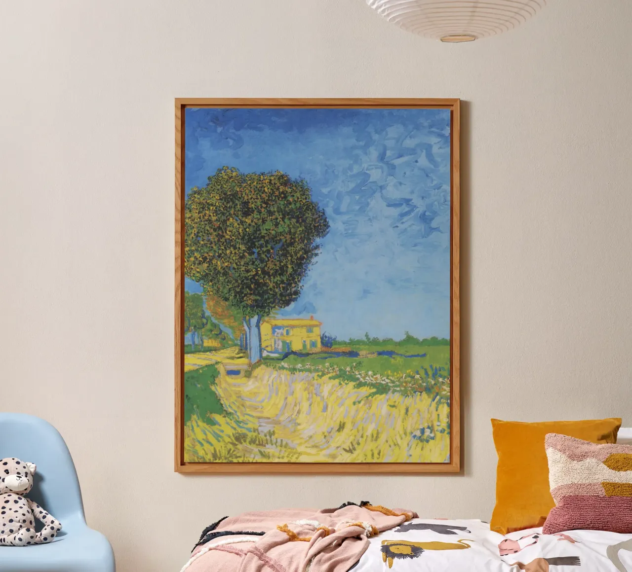 Viale di Arles con le case di Vincent van Gogh alluminio dibond da Art History