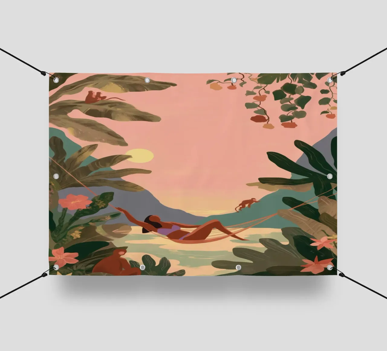 Hammock in Paradise telo in pvc da Clara August