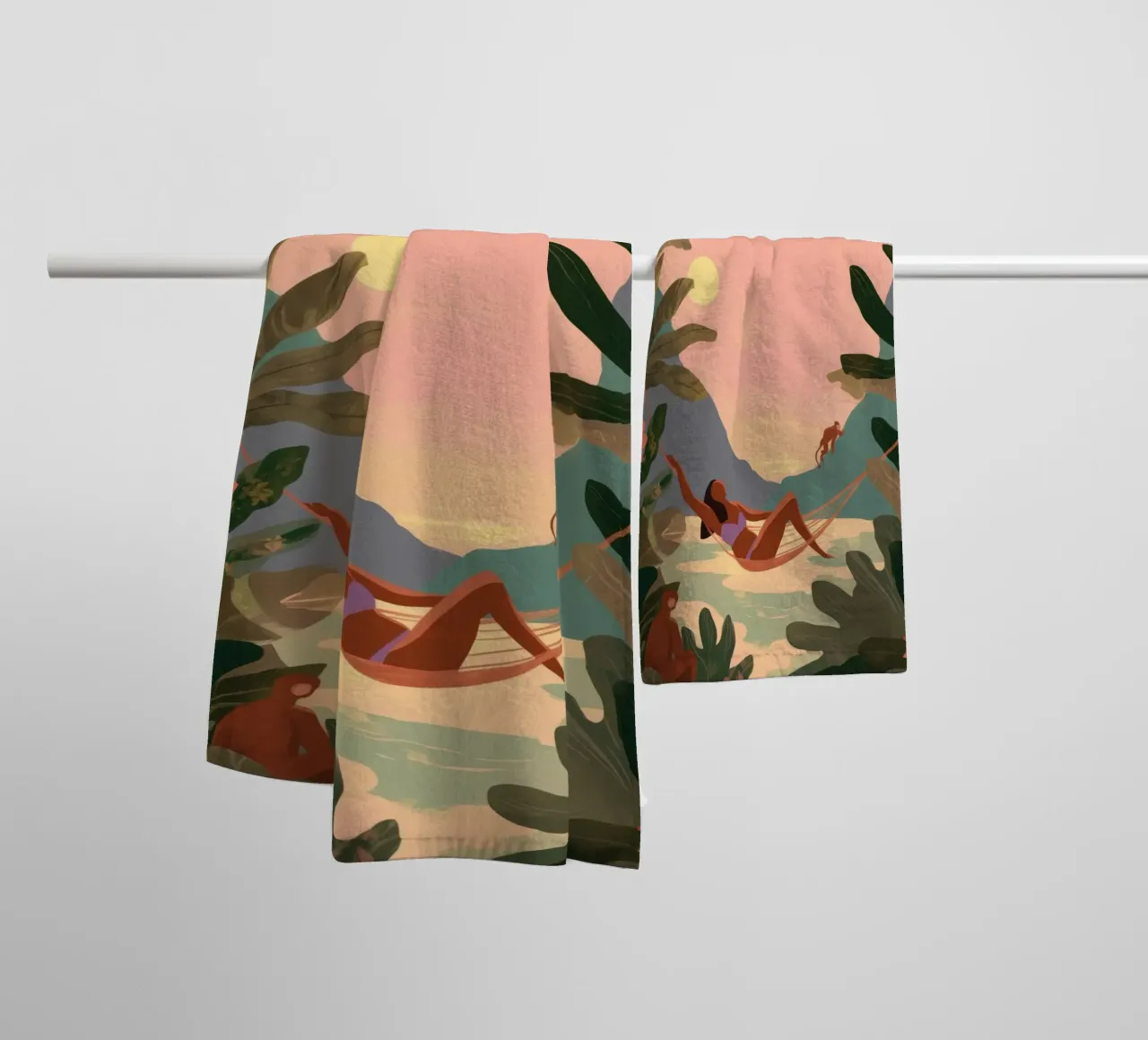 Hammock in Paradise Handtuch von Clara August