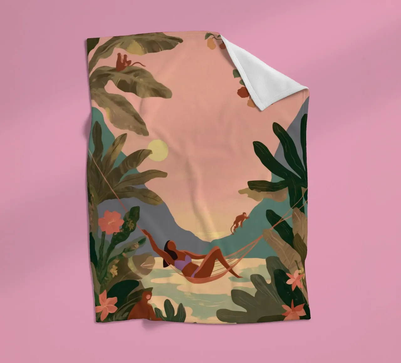 Hammock in Paradise coperta in pile da Clara August