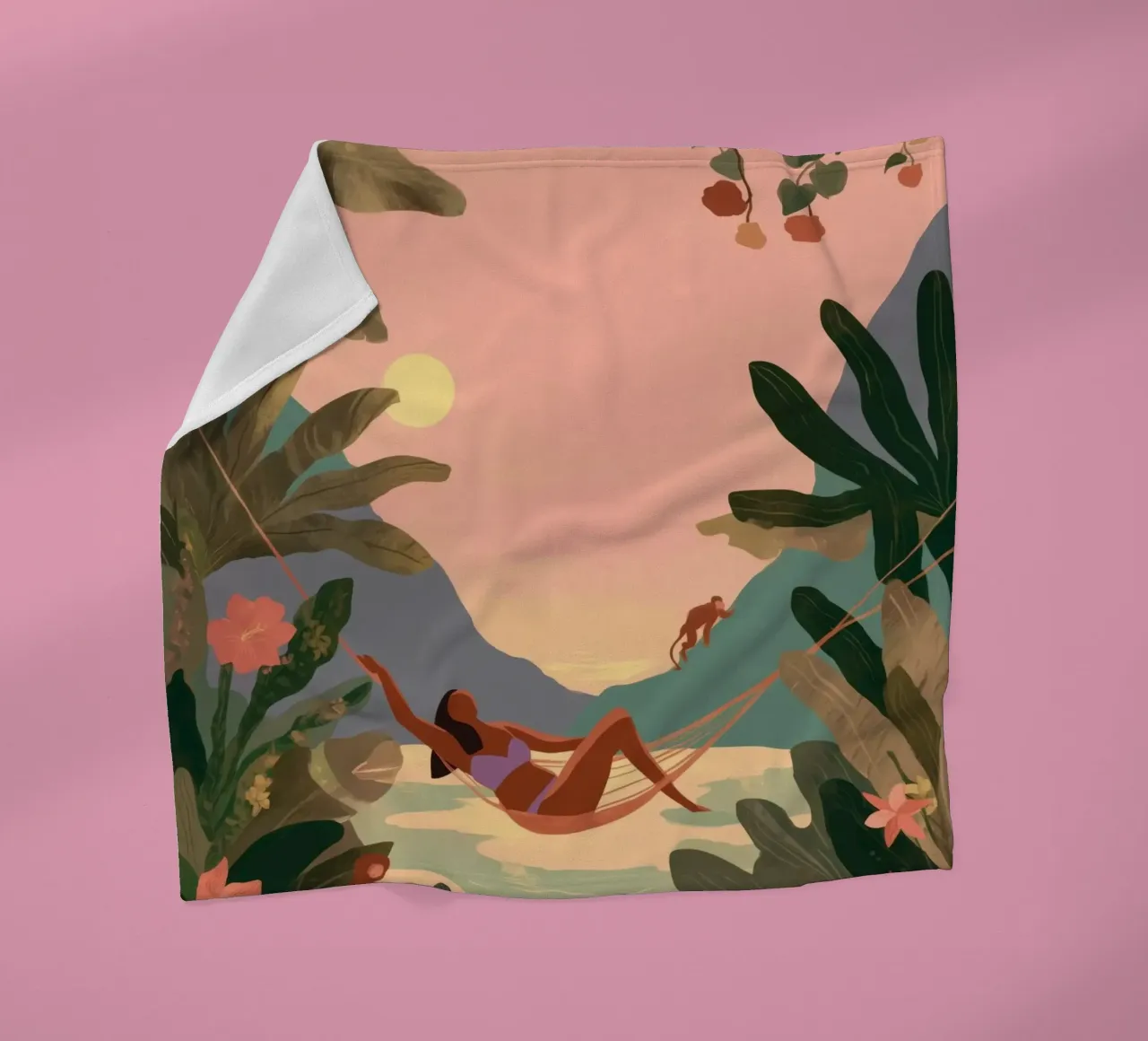 Hammock in Paradise coperta in pile da Clara August