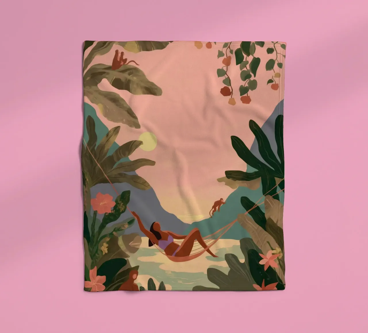 Hammock in Paradise coperta in pile da Clara August