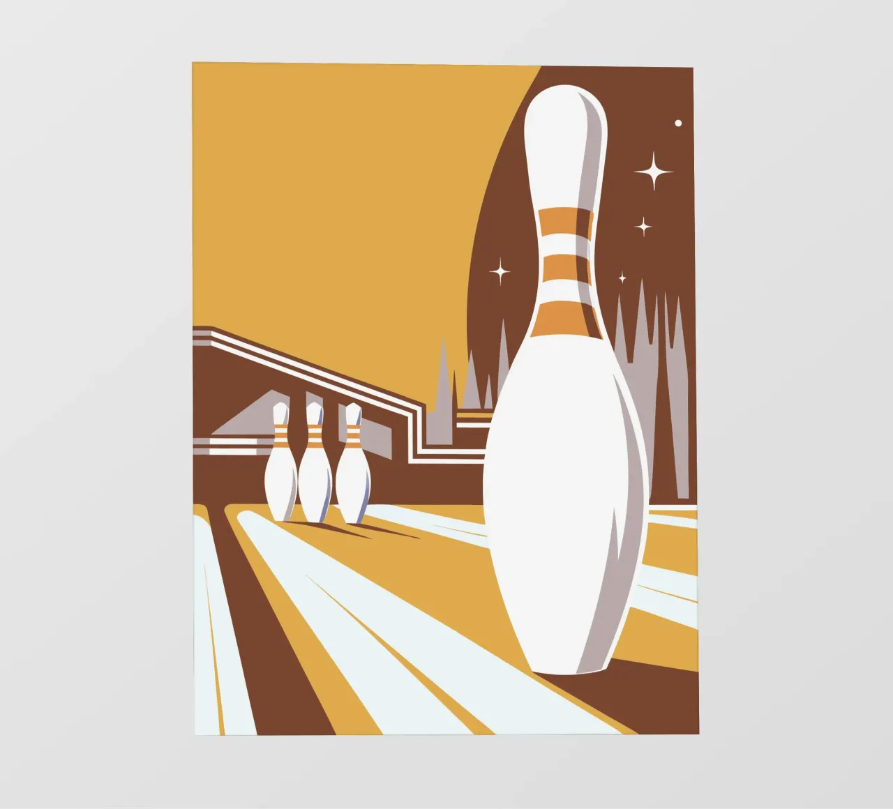 Giocare a bowling telo in pvc da STORE PRESENCE