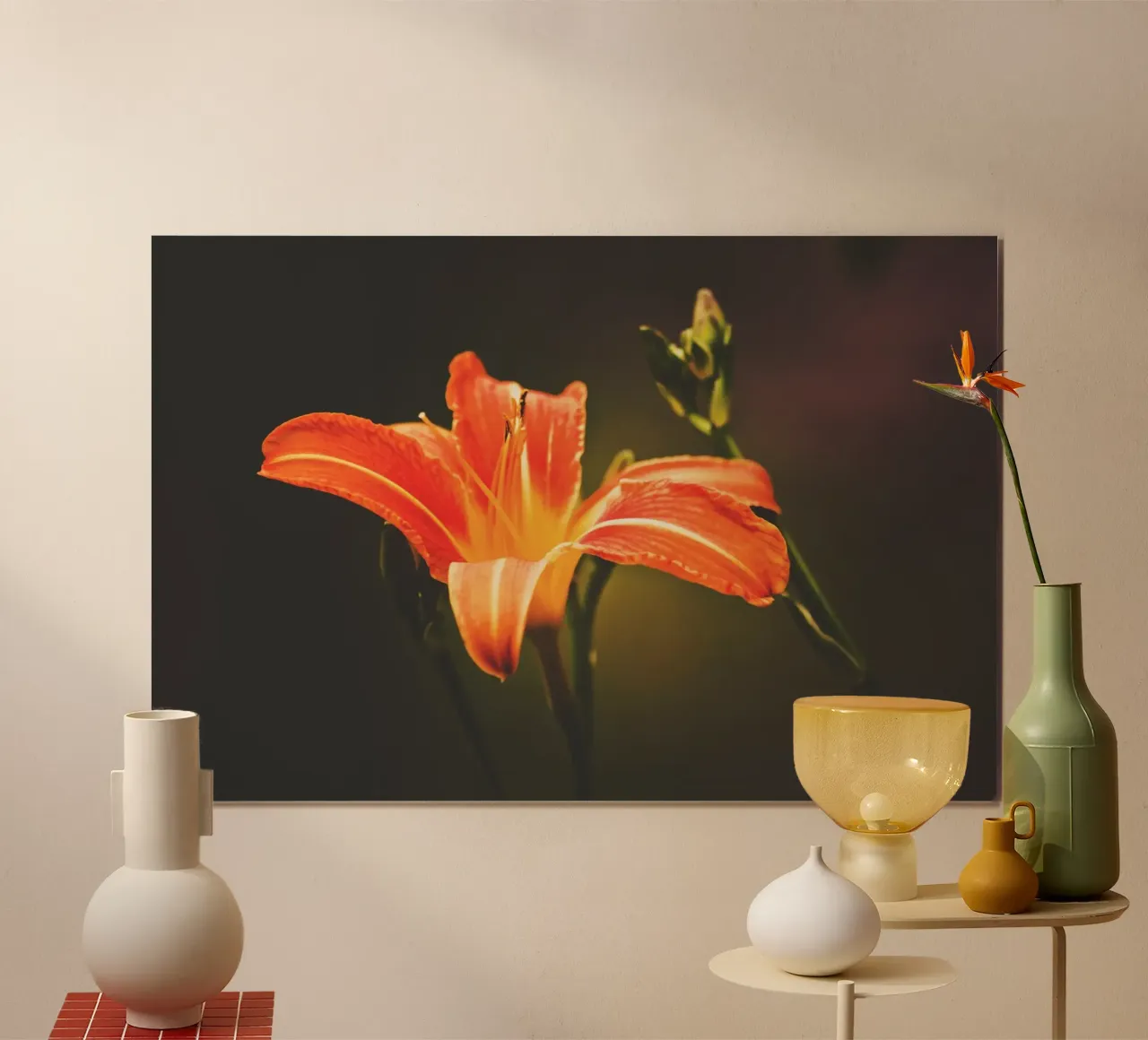 Wild Bloom Poetry poster with wooden frame by PhotoVibe Decor