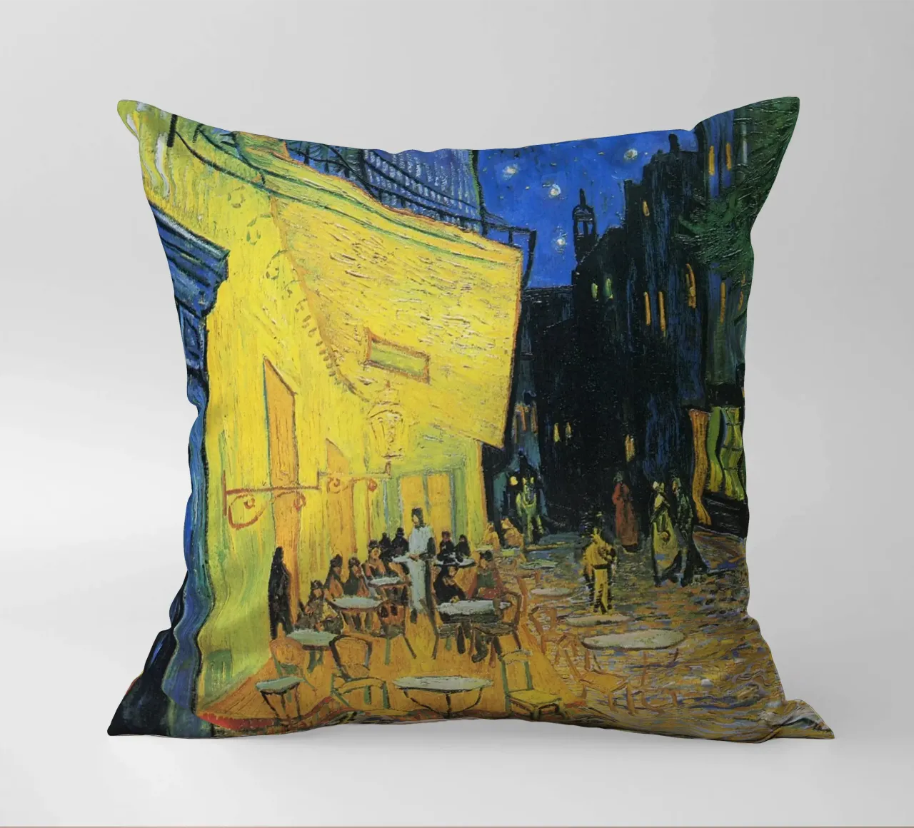 Terrazza di un caffè di notte di Vincent van Gogh - Caffè di notte stellato cuscino da Art History