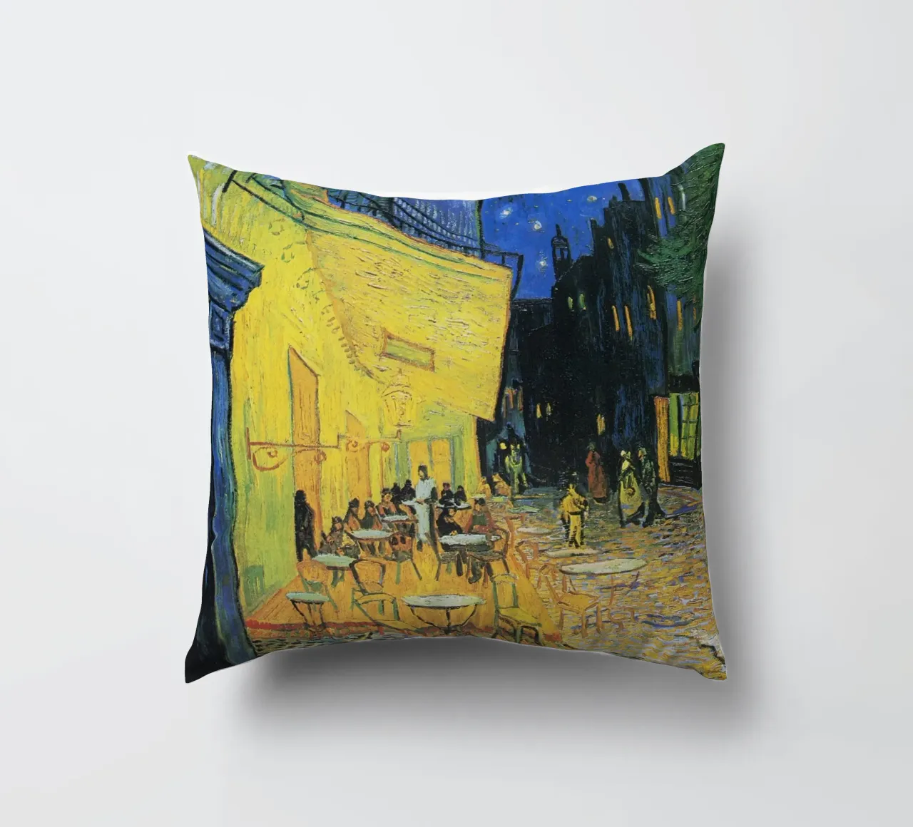 Terrazza di un caffè di notte di Vincent van Gogh - Caffè di notte stellato cuscino da Art History