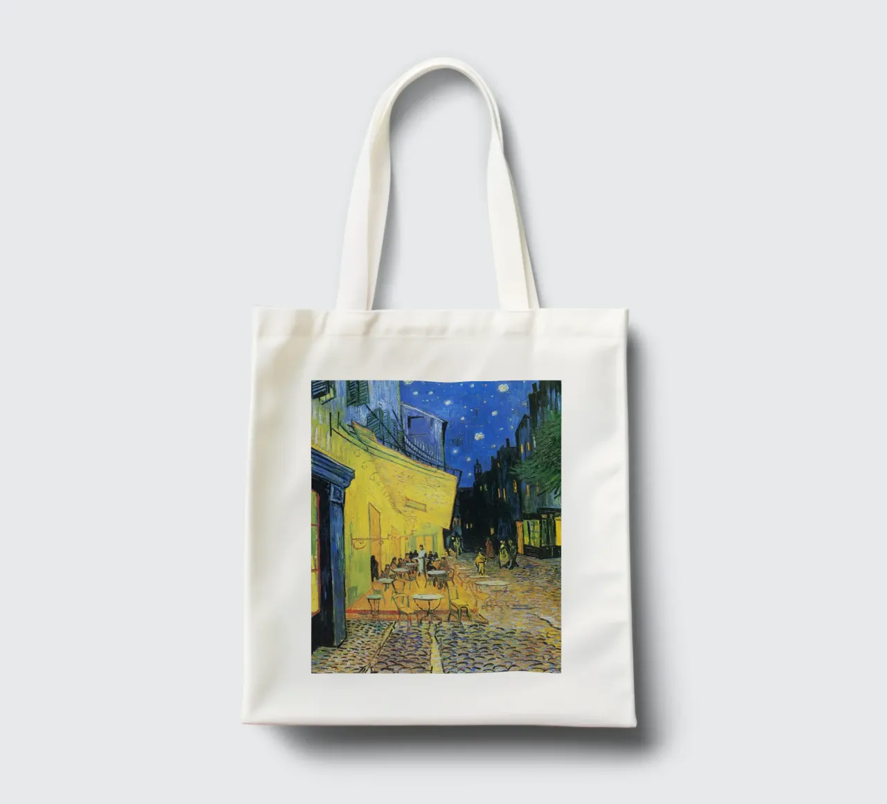 Terrazza di un caffè di notte di Vincent van Gogh - Caffè di notte stellato borsa in juta da Art History