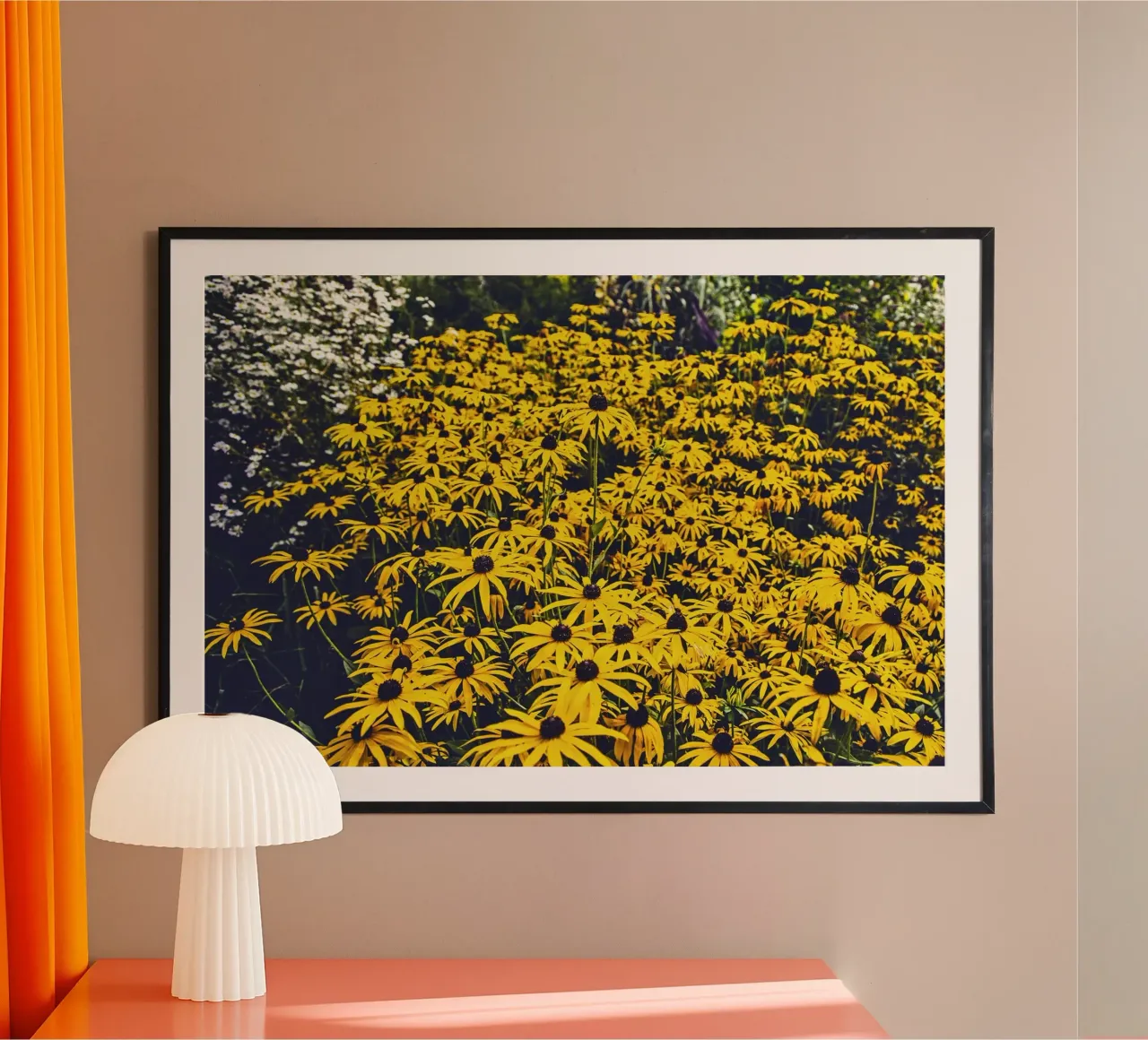 Wild Bloom Poetry poster with plastic frame by PhotoVibe Decor