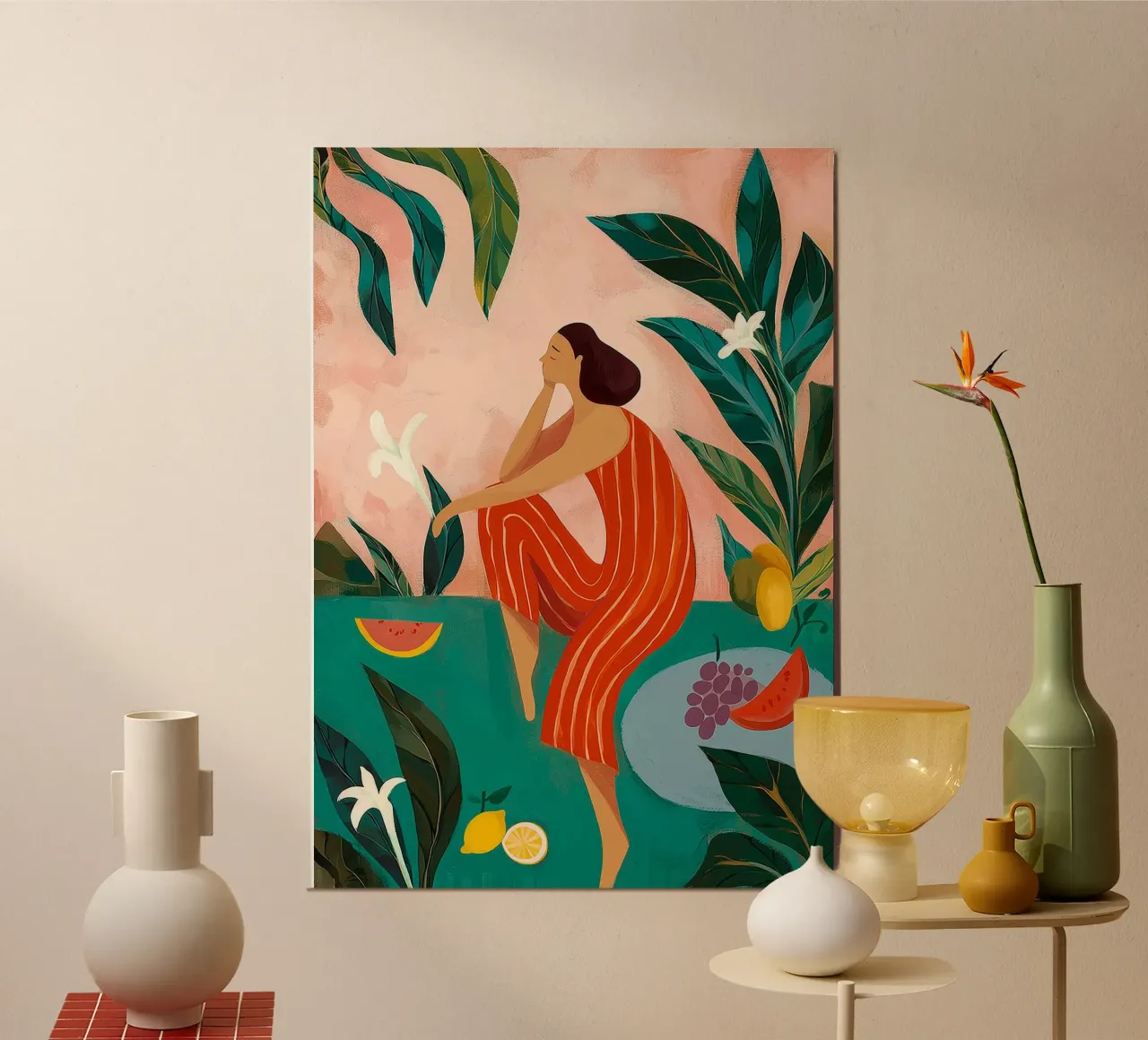 Botanical Daydream poster con telaio in plastica da Clara August