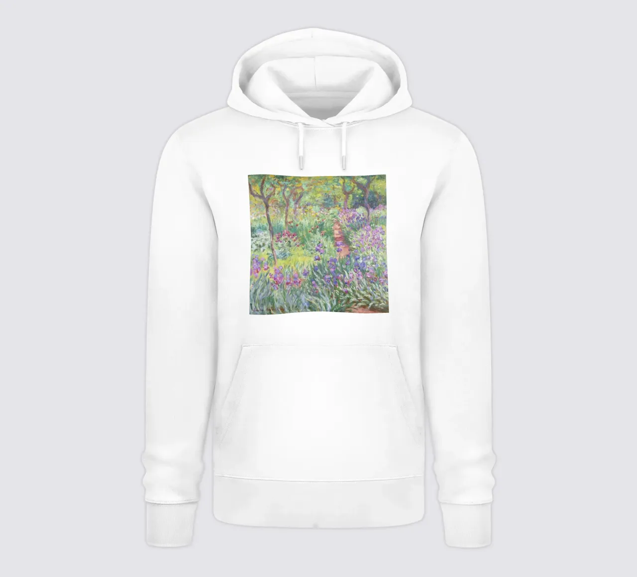 The Artist’s Garden in Giverny (1900) by Claude Monet hoodie by Art History