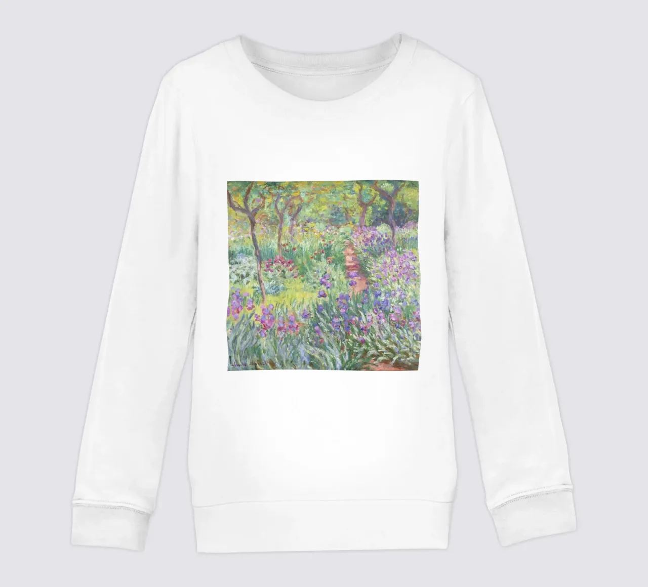 Il giardino dell'artista a Giverny (1900) di Claude Monet felpa bambino da Art History