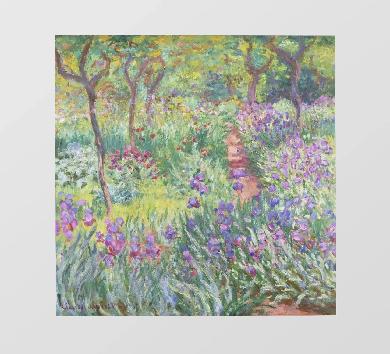 Il giardino dell'artista a Giverny (1900) di Claude Monet telo in pvc da Art History