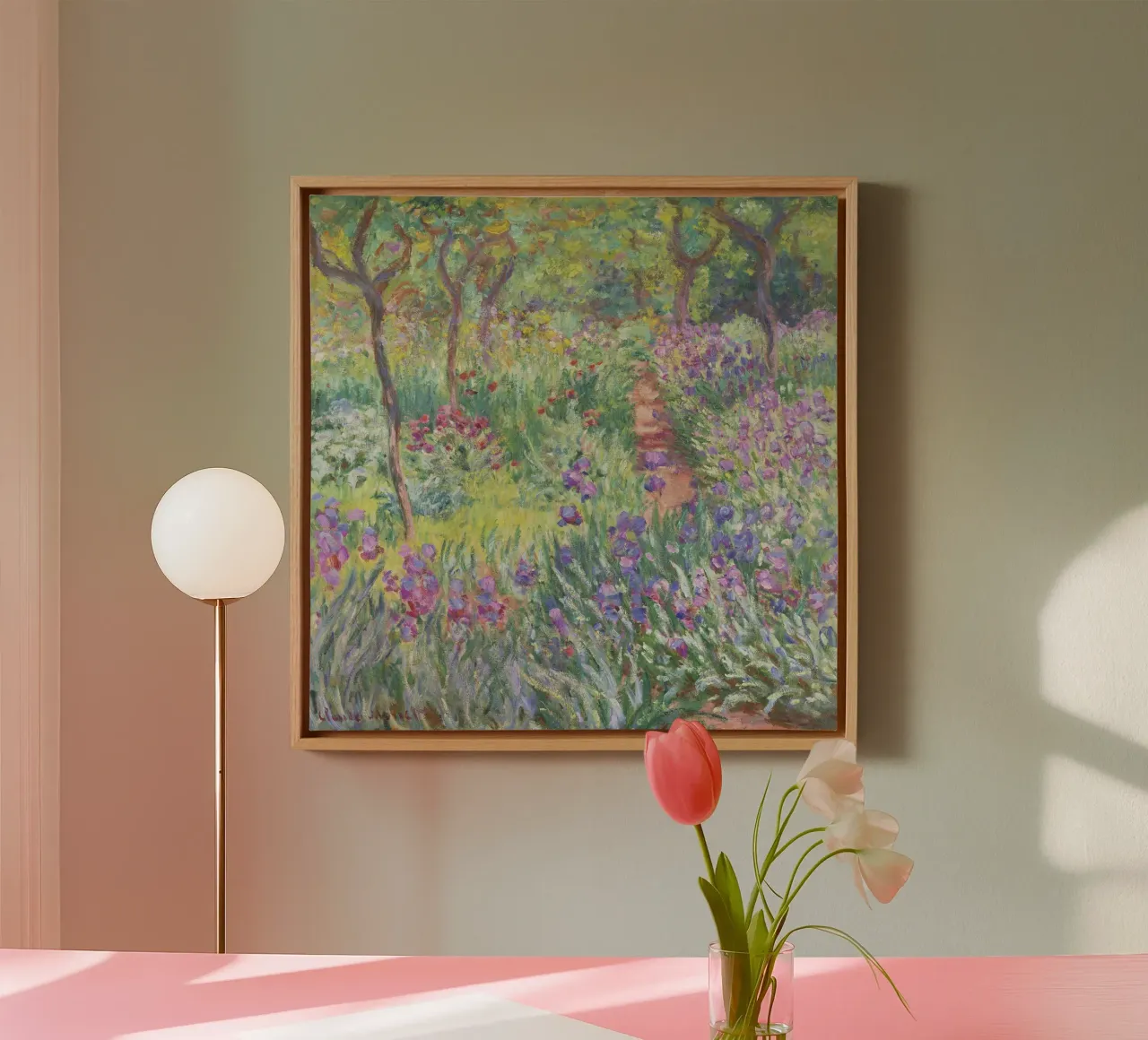 Le jardin de l'artiste à Giverny (1900) par Claude Monet toile de Art History