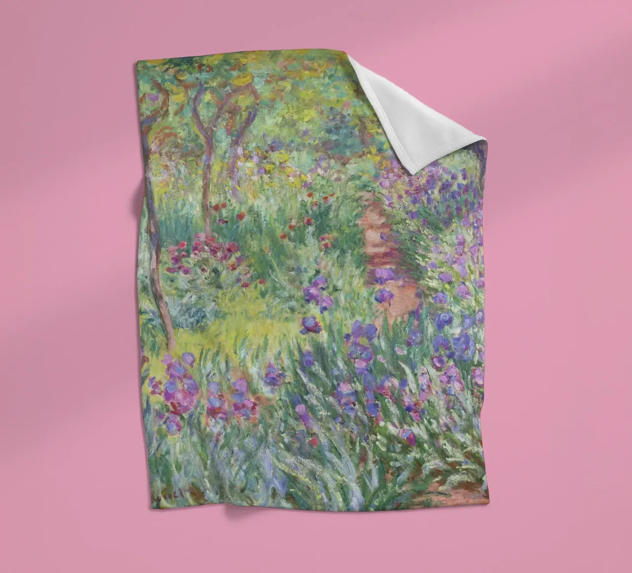 Il giardino dell'artista a Giverny (1900) di Claude Monet coperta in pile da Art History