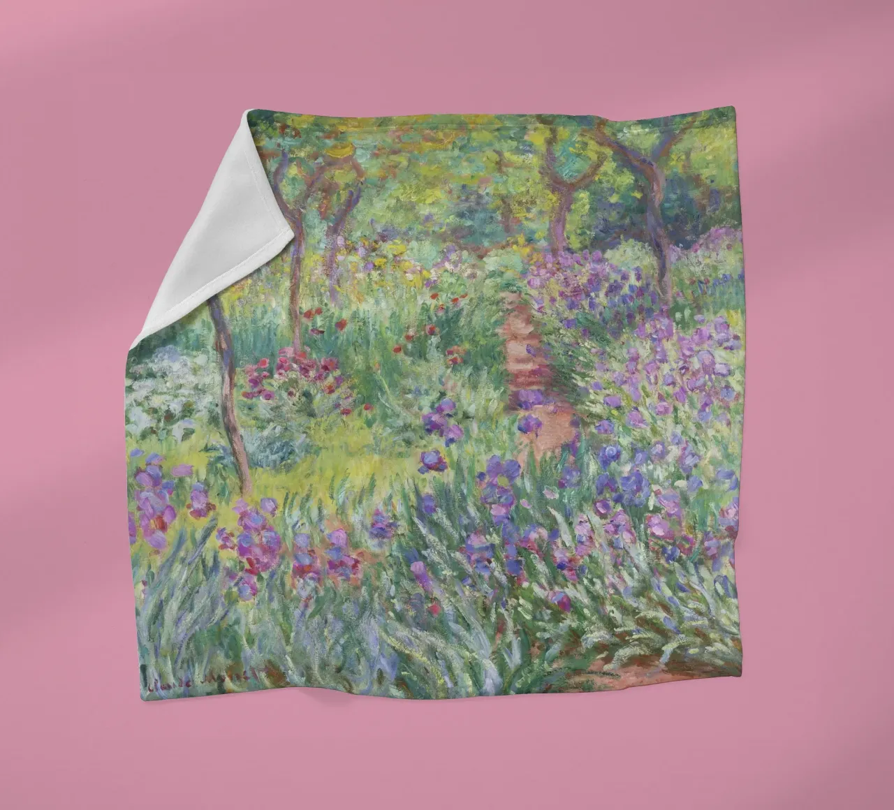 Il giardino dell'artista a Giverny (1900) di Claude Monet coperta in pile da Art History