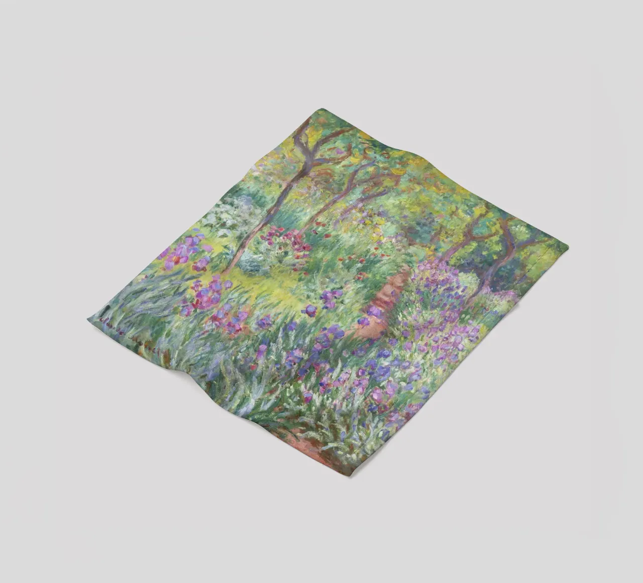 Il giardino dell'artista a Giverny (1900) di Claude Monet coperta in pile da Art History